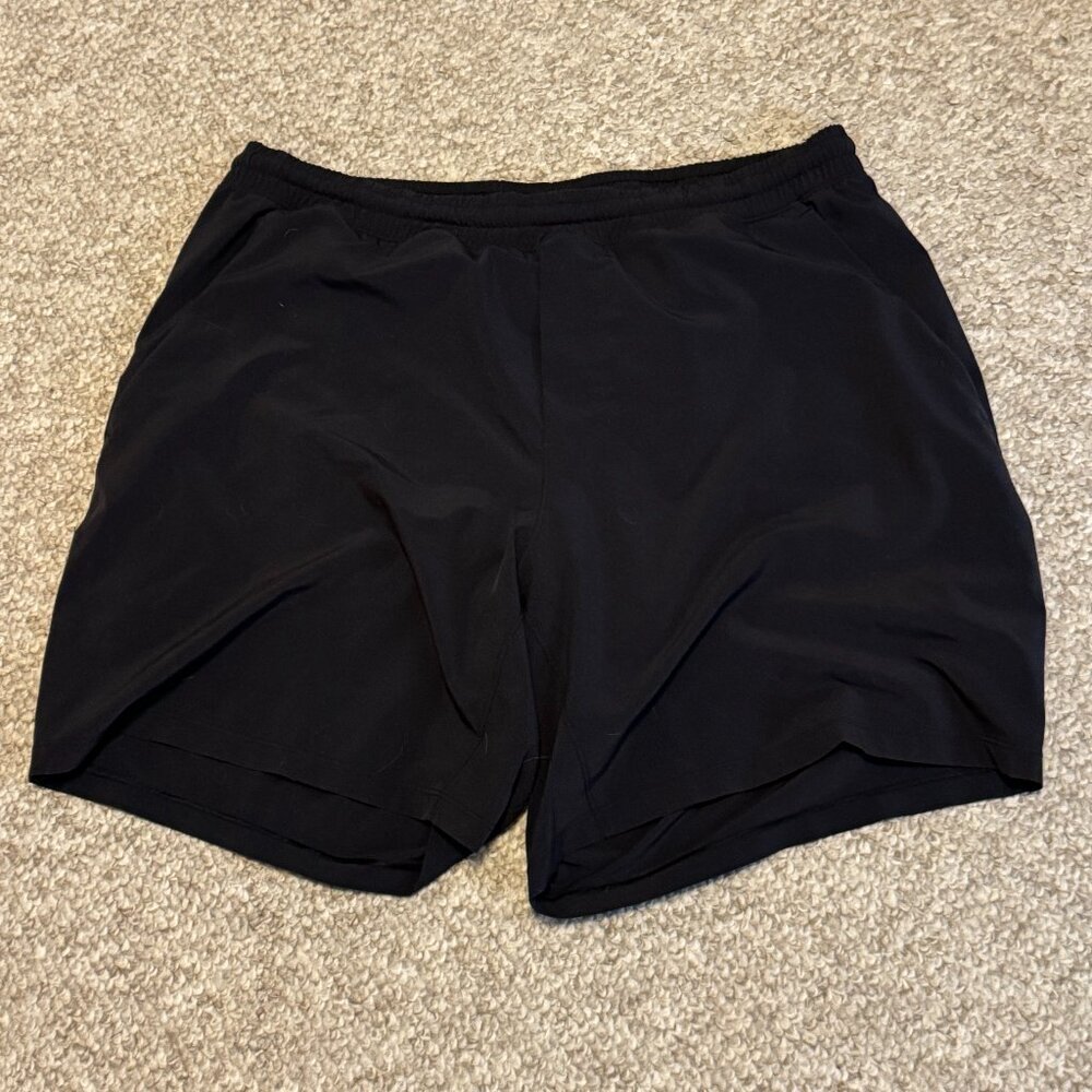 Black XL Lululemon Lined Pace Breaker Short